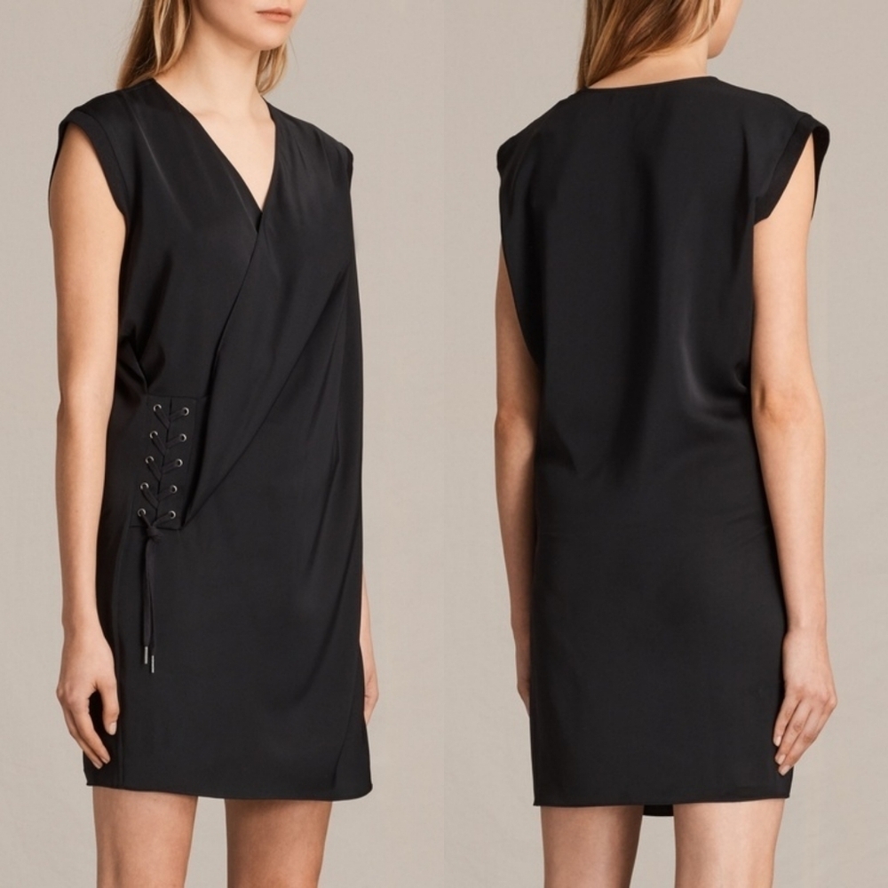 All Saints Aures black dress size 00